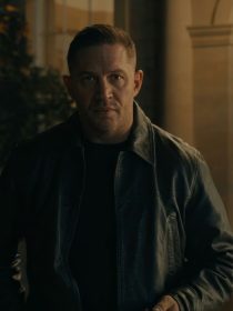 MobLand S02 Tom Hardy Black Leather Jacket