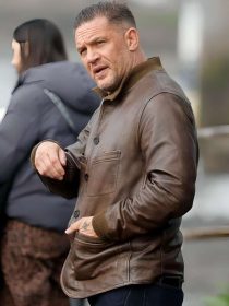 Mobland S02 Tom Hardy Brown Leather Jacket