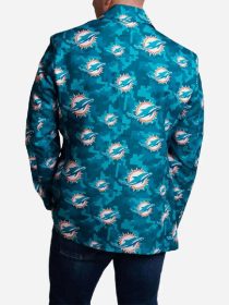 Miami Dolphins Aqua Digital Camo Blazer