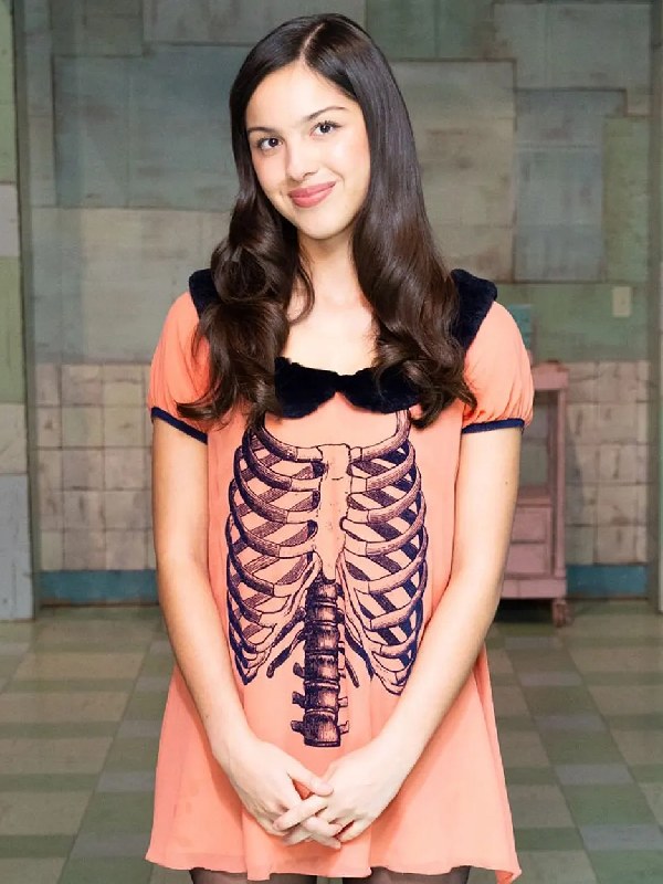 Olivia Rodrigo Exhibit And Program Printed Skeleton Dress Olivia Rodrigo Exhibit And Program Printed Skeleton Dress