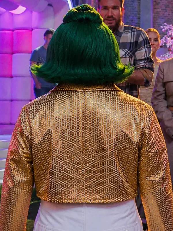 Oompa Loompa Netflix Competition Show Golden Sequin Jacket Oompa Loompa Netflix Competition Show Golden Sequin Jacket