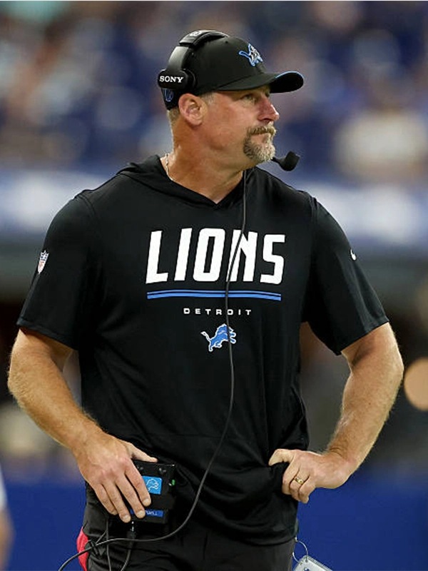 Recreation - Dan Campbell Preseason 2026 Lions Hooded Black T-Shirt Recreation - Dan Campbell Preseason 2026 Lions Hooded Black T-Shirt