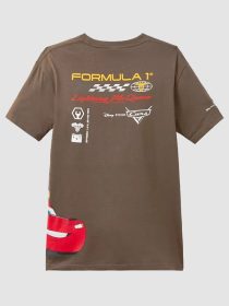 Disney and Pixar’s Cars F1 Lightning McQueen Brown T-Shirt