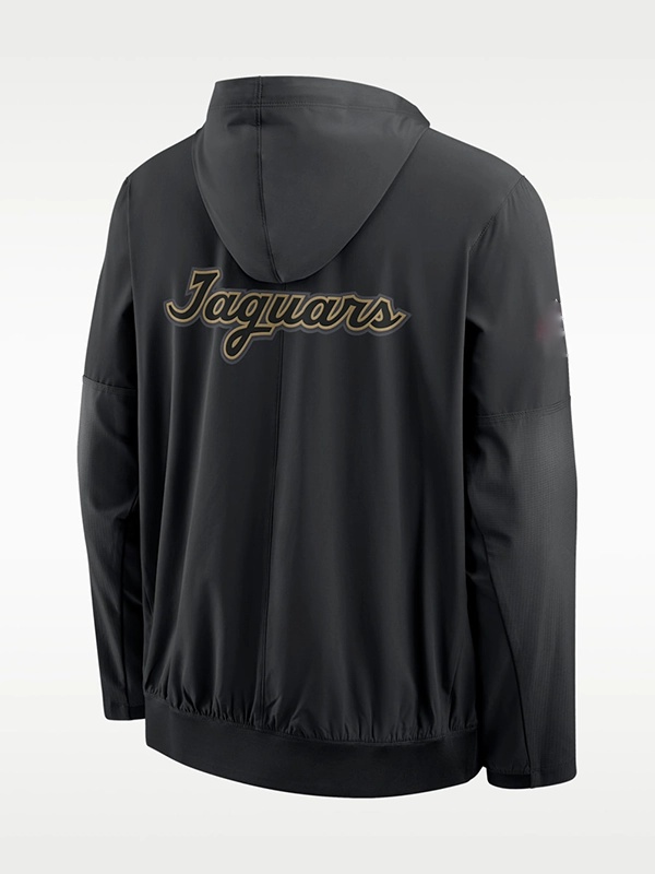 Recreation – Jaguars Rivalries 2026 Sideline Black Half-Zip Anorak Hooded Jacket Recreation – Jaguars Rivalries 2026 Sideline Black Half-Zip Anorak Hooded Jacket