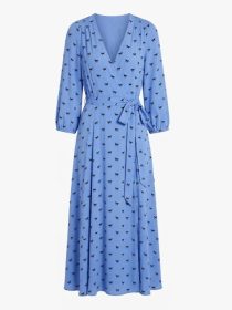 Ted Lasso S04 Ruth Bradley Horse Print Wrap Dress