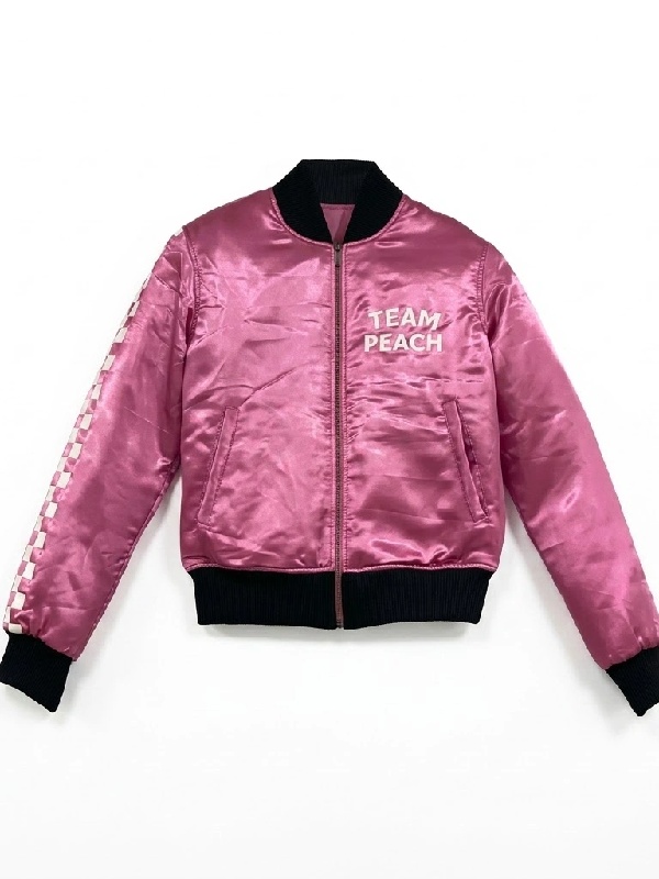 Super Nintendo X Forever 21 Team Peach Bomber Jacket Super Nintendo X Forever 21 Team Peach Bomber Jacket