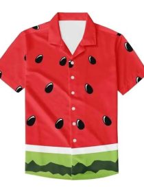 Watermelon Golf Hawaiian Shirts Button Down Shirt