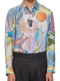 The Traitors New Blood S01 Michael Foote Abstract Print Shirt