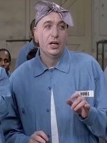 Dr Evil Prison Blue Shirt Jacket